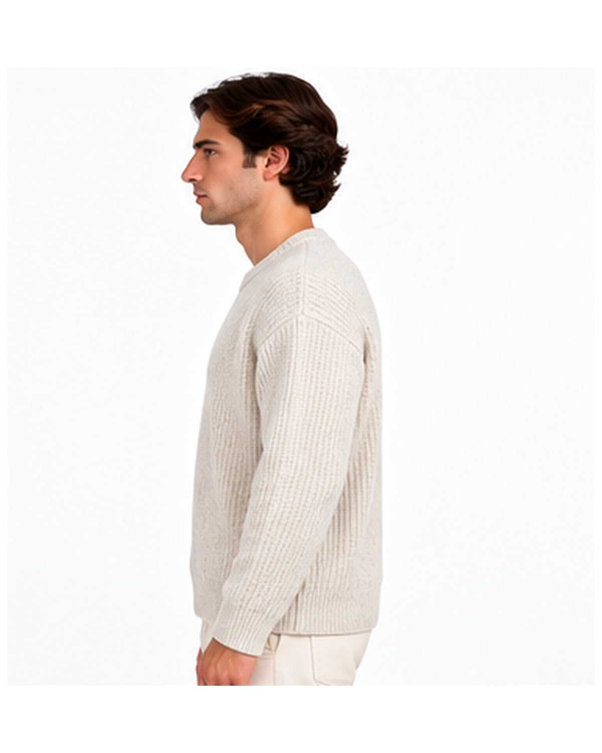 maglione keeling aspen k3 30064 panna 04 side opposta | NICOECOSTORE.IT