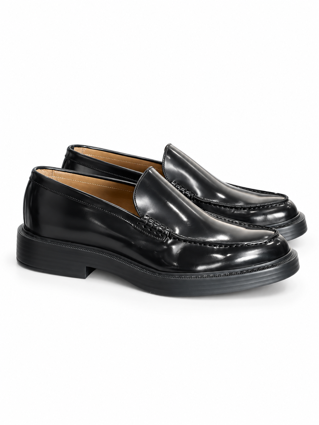 Mocassino Marechiaro 1962 0645W62 in vitello spazzolato nero, vista tre quarti | NICOECOSTORE.IT