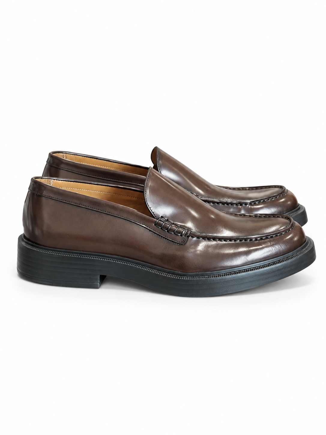 Mocassino Marechiaro 1962 0645W62 in vitello spazzolato testa di moro, vista laterale | NICOECOSTORE.IT