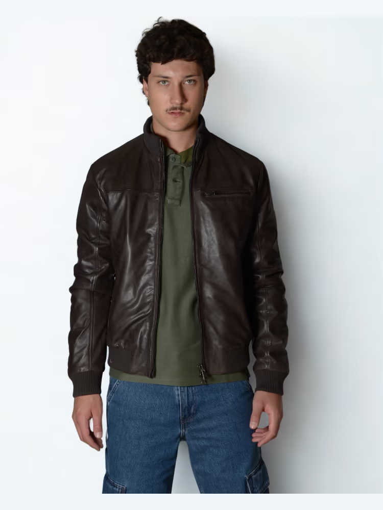 Giubbotto Talenti modello biker in pelle