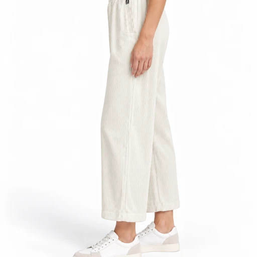 Pantaloni donna Keeling Eline 15038 in velluto a coste, vista laterale, colore chiaro