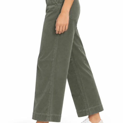 Pantaloni donna Keeling Khalun 25058, vista laterale Olivine