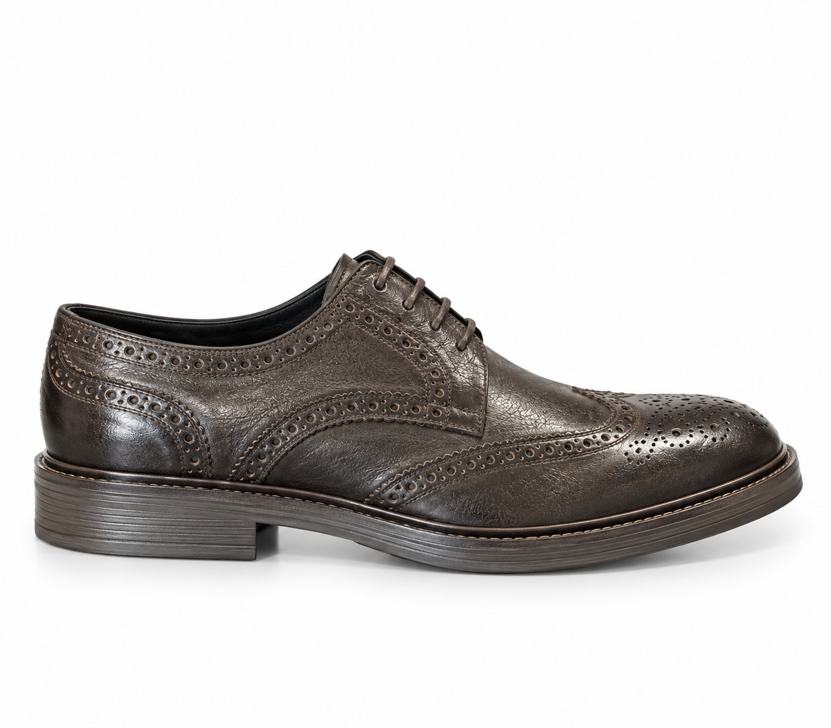 Scarpa stringata Primoerede C320 Marrone - laterale | NICOECOSTORE.IT