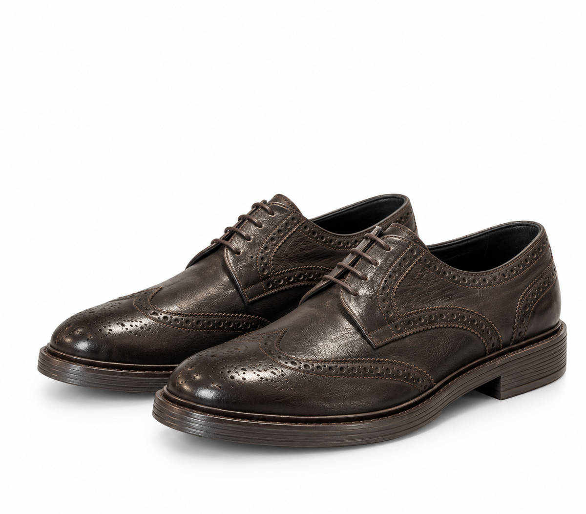 Scarpa stringata Primoerede C320 Marrone - tre quarti | NICOECOSTORE.IT