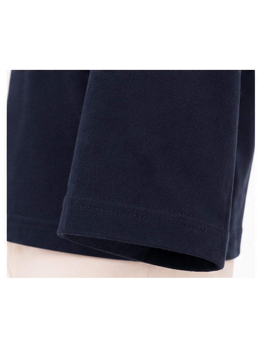 tshirt keeling j260 41030 blu navy dettaglio manica | NICOECOSTORE.IT