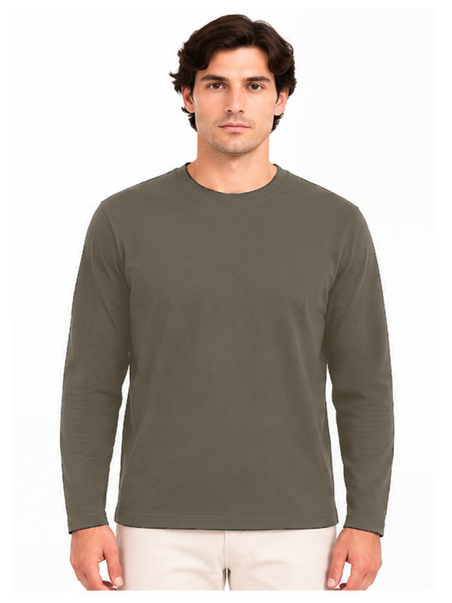 tshirt keeling j260 41030 tortora frontale | NICOECOSTORE.IT